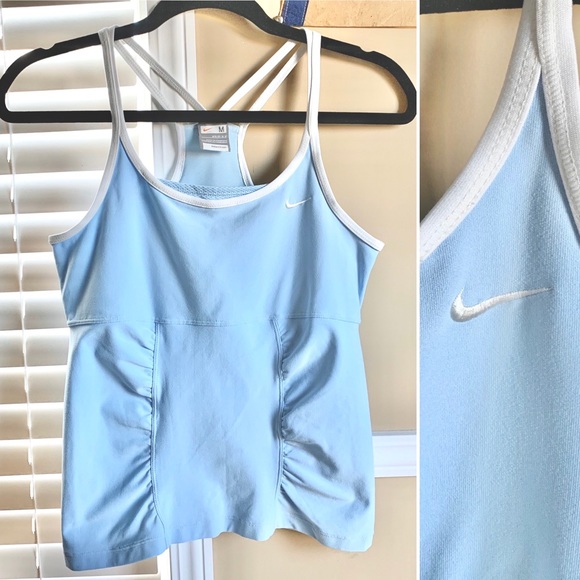 Nike Tops - Nike Blue Padded Workout Gym Tank